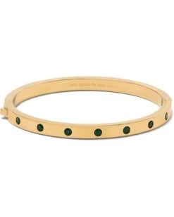 Kate Spade New York Set In Stone Metal Stone Hinged Bangle | Bracelets