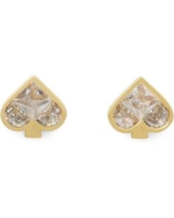 Kate Spade New York So Spade Studs Clear/Gold | Earrings