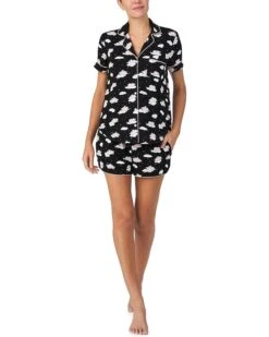 Kate Spade New York Short Sleeve Notch Short Set | Sleepwear