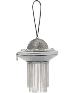 Kate Spade New York Spaced Out Embellished Metallic Leather 3D Ufo Top Handle | Handbags