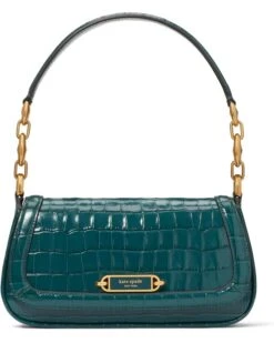 Kate Spade New York Gramercy Croc Embossed Leather Small Flap Shoulder Bag | Handbags