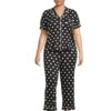Kate Spade New York Brushed Jersey Short Sleeve Cropped PJ Set | Sleepwear