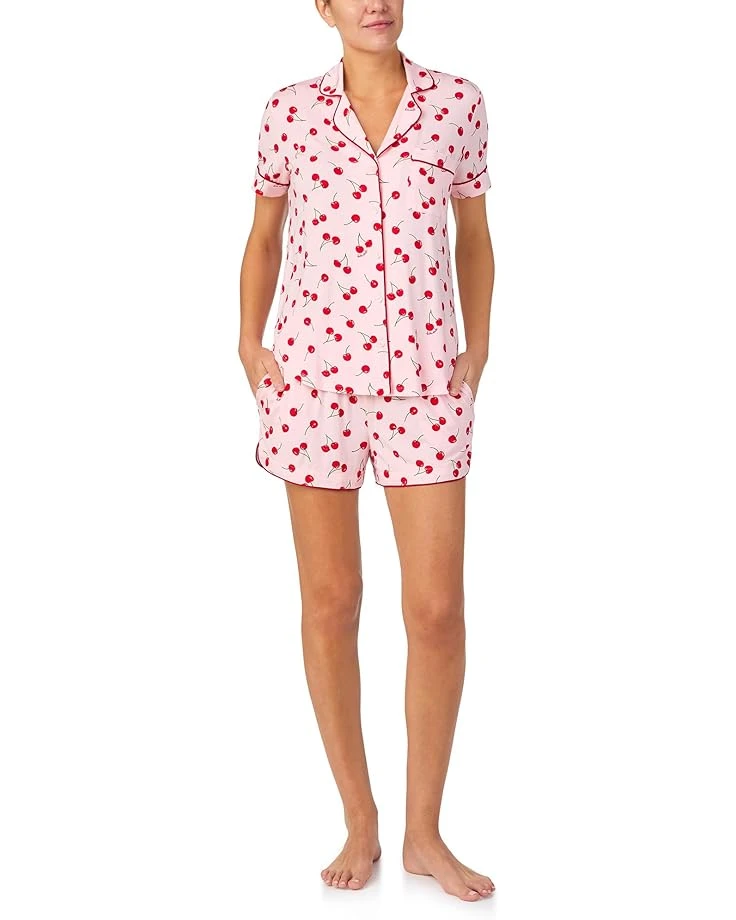 Kate Spade New York Short Sleeve Notch Short Set | Sleepwear 6 Kate Spade New York Short Sleeve Notch Short Set | Sleepwear - Image 4