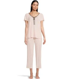 Kate Spade New York Short Sleeve Cropped PJ Set | Sleepwear