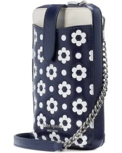 Kate Spade New York Morgan Daisy Dot Embossed Saffiano Leather Ns Zip Phone Crossbody | Bag and Travel Accessories