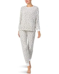 Kate Spade New York Stretch Velour Long Sleeve Jogger Set | Sleepwear