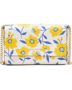 Kate Spade New York Morgan Sunshine Floral Printed Pvc Flap Chain Wallet | Handbags