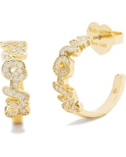 Kate Spade New York Love You, Mom Huggies | Earrings