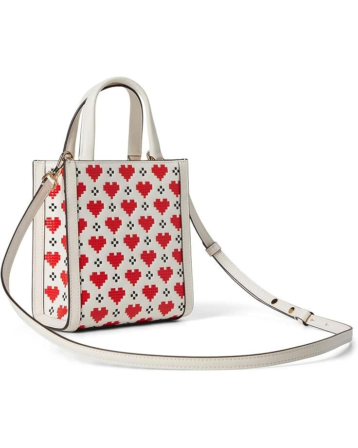 Kate Spade New York Manhattan Pixel Hearts Embossed Saffiano Leather Mini Tote | Handbags 4 Kate Spade New York Manhattan Pixel Hearts Embossed Saffiano Leather Mini Tote | Handbags - Image 2