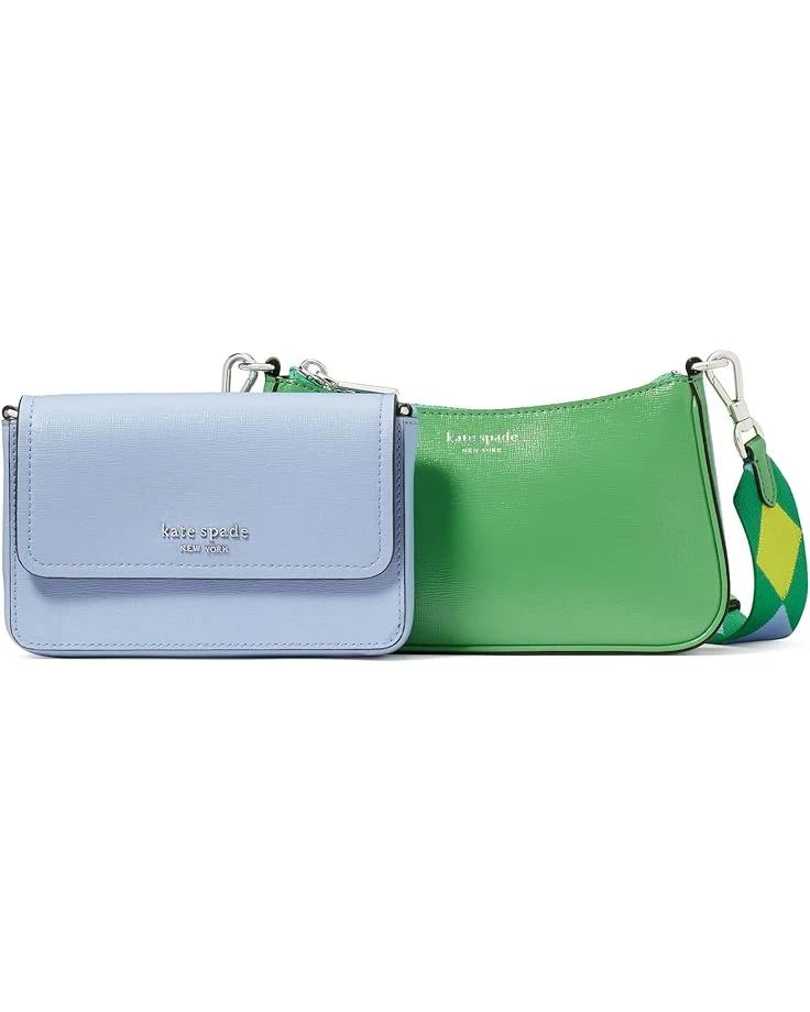 Kate Spade New York Double Up Colorblocked Saffiano Leather Double Up Crossbody | Handbags 4 Kate Spade New York Double Up Colorblocked Saffiano Leather Double Up Crossbody | Handbags - Image 2