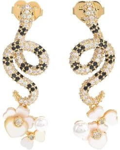 Kate Spade New York Shining Snake Statement Earrings