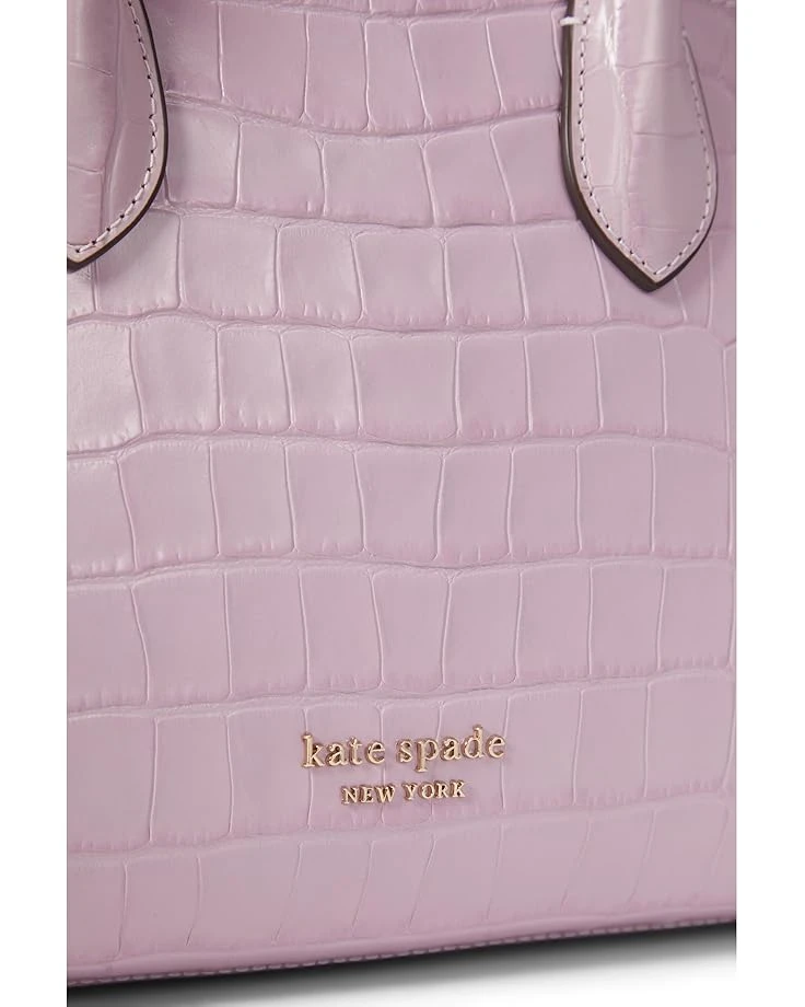 Kate Spade New York Knott Croc Embossed Leather Medium Zip Top Satchel | Handbags 6 Kate Spade New York Knott Croc Embossed Leather Medium Zip Top Satchel | Handbags - Image 4