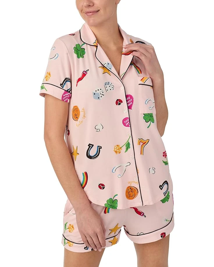 Kate Spade New York Boxer Short Sleeve PJ Set | Sleepwear 5 Kate Spade New York Boxer Short Sleeve PJ Set | Sleepwear - Image 3