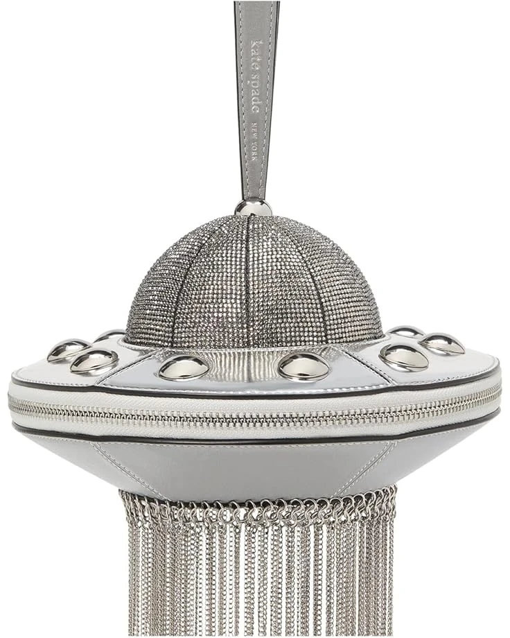 Kate Spade New York Spaced Out Embellished Metallic Leather 3D Ufo Top Handle | Handbags 6 Kate Spade New York Spaced Out Embellished Metallic Leather 3D Ufo Top Handle | Handbags - Image 4