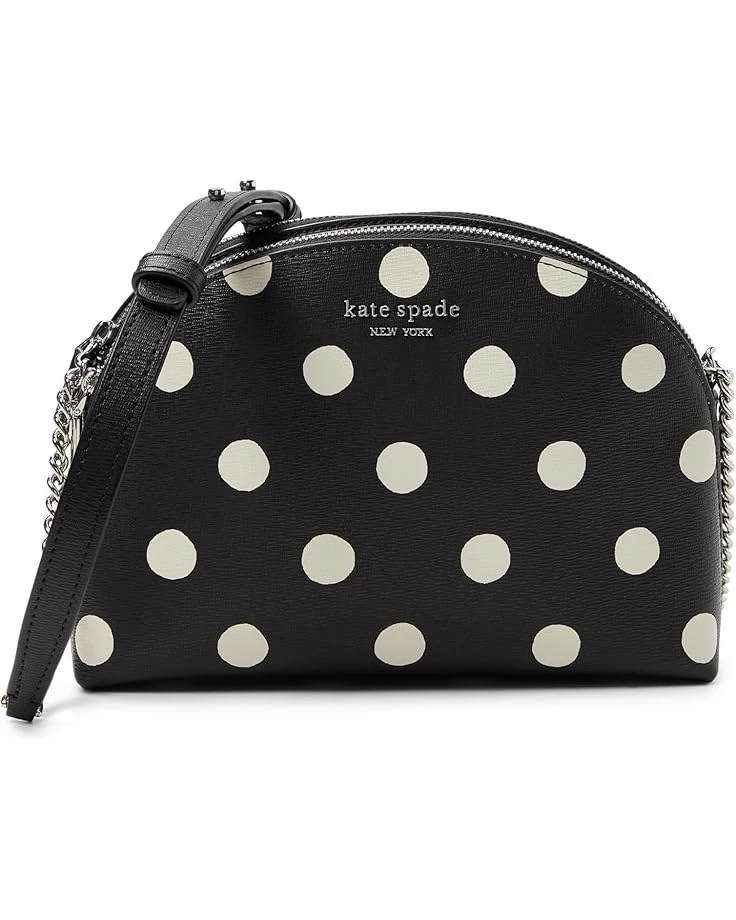 Kate Spade New York Morgan Sunshine Dot Printed PVC Double Zip Dome Crossbody | Handbags 3 Kate Spade New York Morgan Sunshine Dot Printed PVC Double Zip Dome Crossbody | Handbags