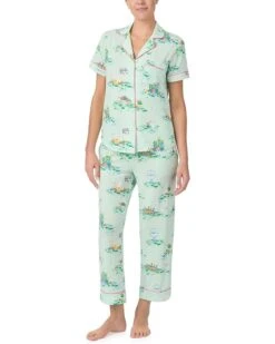 Kate Spade New York Short Sleeve Cropped PJ Set | Sleepwear