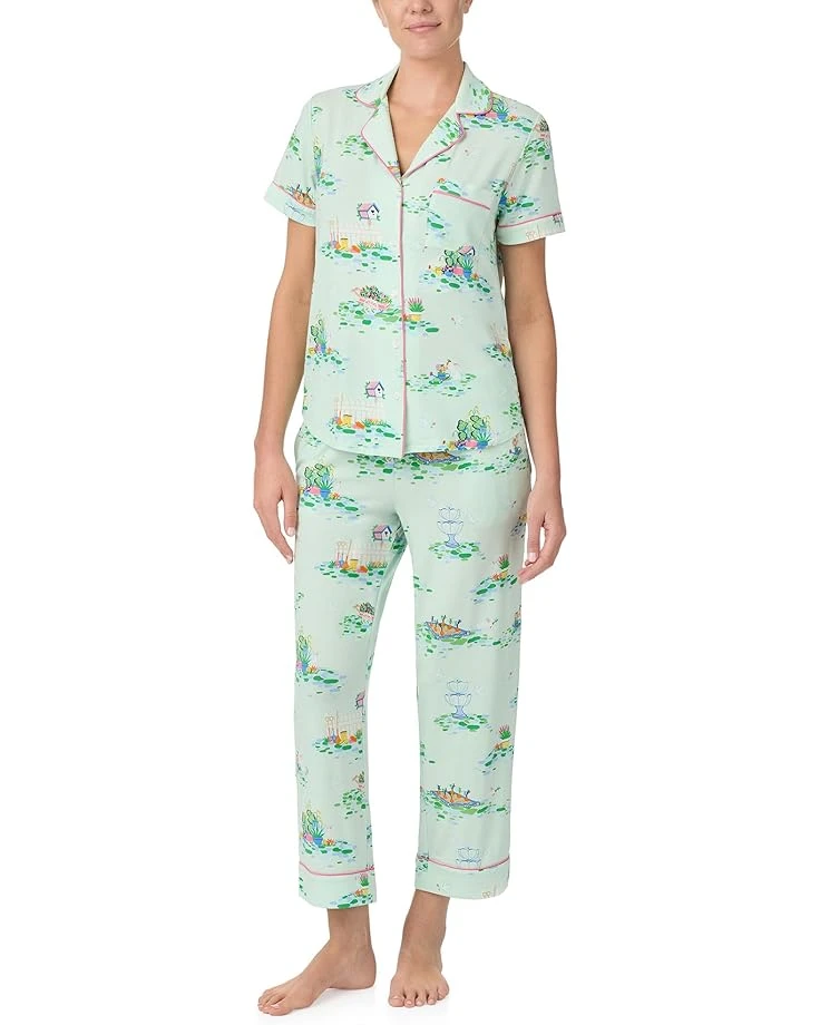 Kate Spade New York Short Sleeve Cropped PJ Set | Sleepwear 2 Kate Spade New York Short Sleeve Cropped PJ Set | Sleepwear
