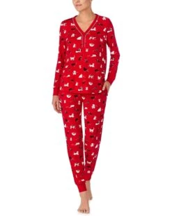 Kate Spade New York Long Sleeve Cozy Jersey Henley Jogger Set | Sleepwear 11 Kate Spade New York Long Sleeve Cozy Jersey Henley Jogger Set | Sleepwear -Kate Spade New York Shop 71UvLYQgDPL. AC SR736920