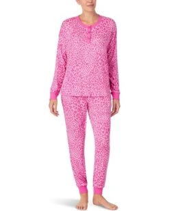 Kate Spade New York Long Sleeve Sweater Knit Jogger PJ Set | Sleepwear