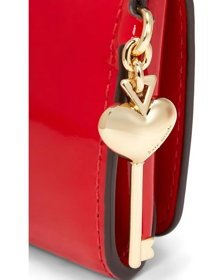 Kate Spade New York Key To My Heart Embossed Patent Leather Flap Card Case | Wallets 5 Kate Spade New York Key To My Heart Embossed Patent Leather Flap Card Case | Wallets - Image 3