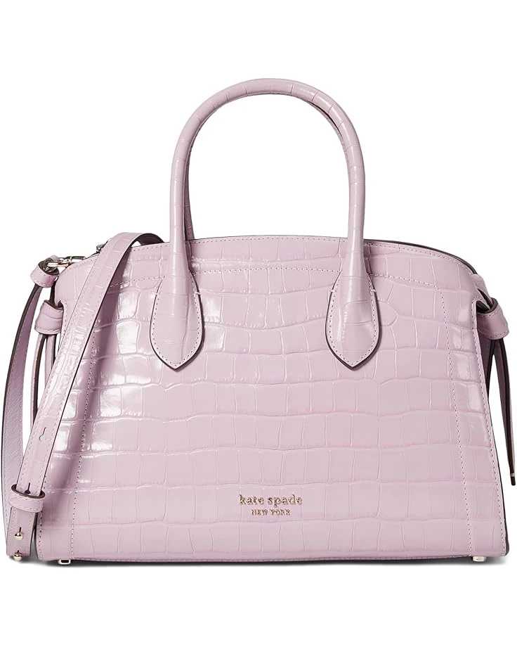 Kate Spade New York Knott Croc Embossed Leather Medium Zip Top Satchel | Handbags 3 Kate Spade New York Knott Croc Embossed Leather Medium Zip Top Satchel | Handbags