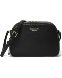 Kate Spade New York Devin Saffiano Leather Double Zip Dome Crossbody | Handbags