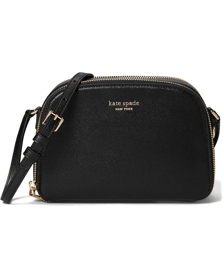 Kate Spade New York Devin Saffiano Leather Double Zip Dome Crossbody | Handbags 3 Kate Spade New York Devin Saffiano Leather Double Zip Dome Crossbody | Handbags