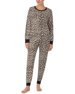 Kate Spade New York Brushed Sweater Knit Long Sleeve PJ Set | Sleepwear