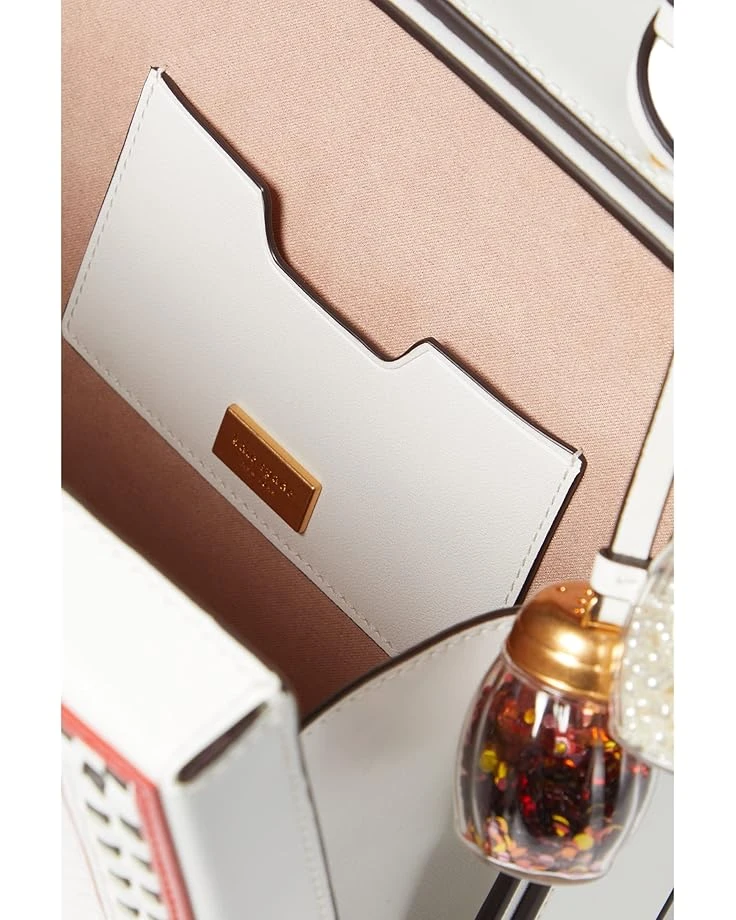 Kate Spade New York Slice Printed Spazzolato Leather 3-D Pizza Box Top-Handle | Handbags 5 Kate Spade New York Slice Printed Spazzolato Leather 3-D Pizza Box Top-Handle | Handbags - Image 3