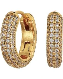 Kate Spade New York Brilliant Statements Pave Mini Huggies Earrings