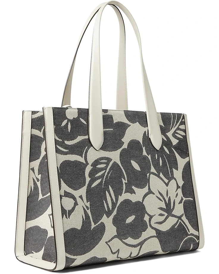 Kate Spade New York Manhattan Tropical Foliage Canvas Jacquard Large Tote | Handbags 4 Kate Spade New York Manhattan Tropical Foliage Canvas Jacquard Large Tote | Handbags - Image 2